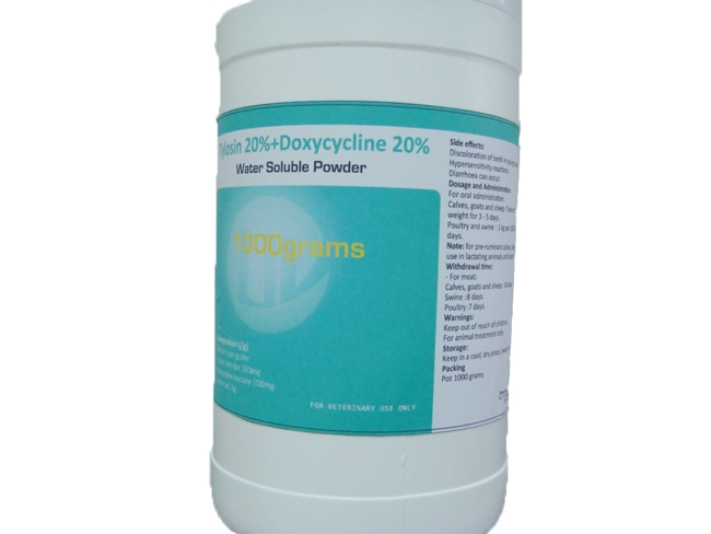 Tylosin 20%+Doxycycline 20% Water Soluble Powder